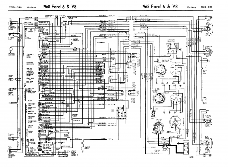 68 Mustang Master Wiring Diagram