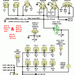 Injector, O2, ECT, ACT, TPS, and MAF Wiring Diagram