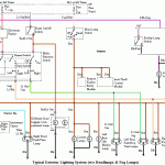 Typical exterior wiring diagram w/o headlights and fog lights