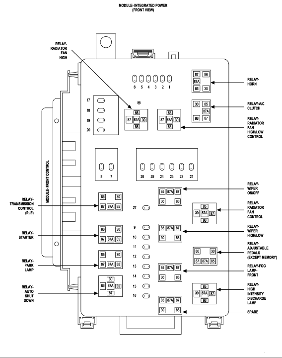 2007 Chrysler 300 light bulb chart #5