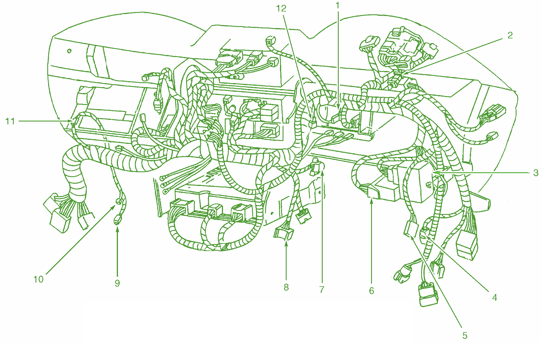 2001 Ford Mustang Dash Wiring Diagram Harness Connector