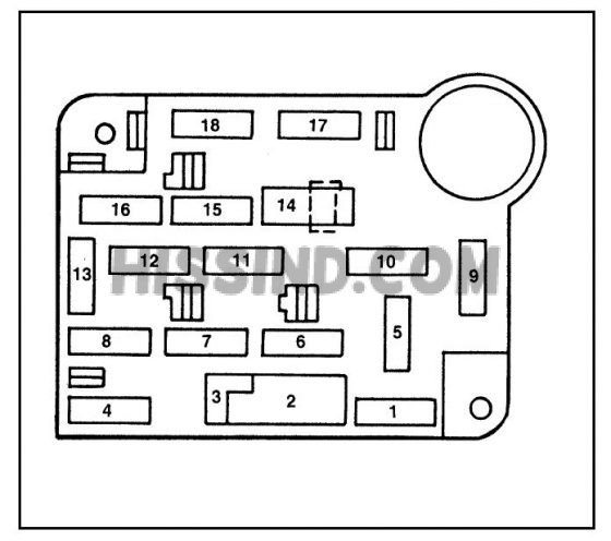 1994, 1995, 1996, 1997, 1998, 94, 95, 96, 97, 98 Ford Mustang Fuse and
